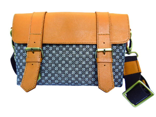 Messenger Bag (Gold and Blue)